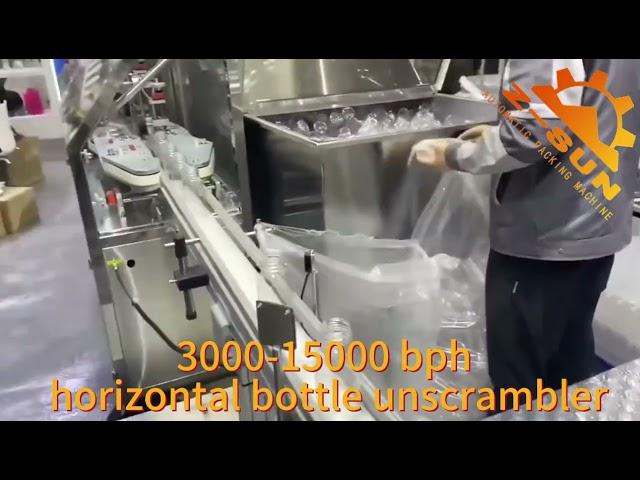 Z-SUN Horizontal Bottle Unscrambler For Filling Machine