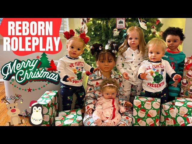 My Reborn Dolls Celebrate Christmas Morning  WOW who got The BIGGEST Gift #reborn #dolls #pippa