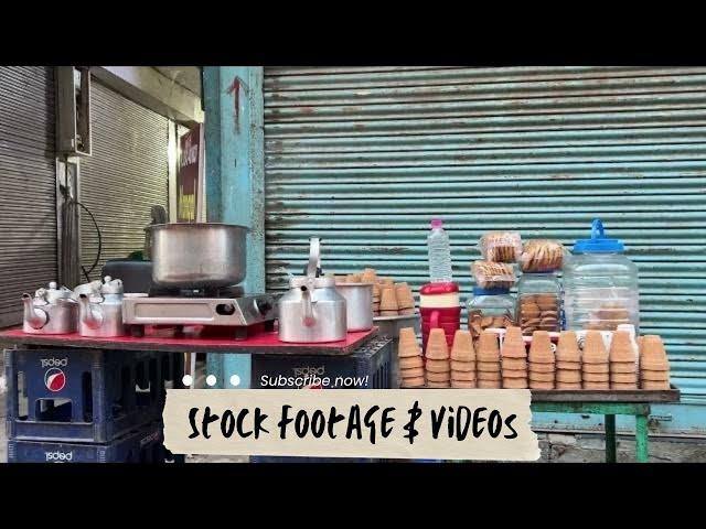 Enjoying Chai at a Traditional Tea Stall in Banaras | Stock Footage & Videos