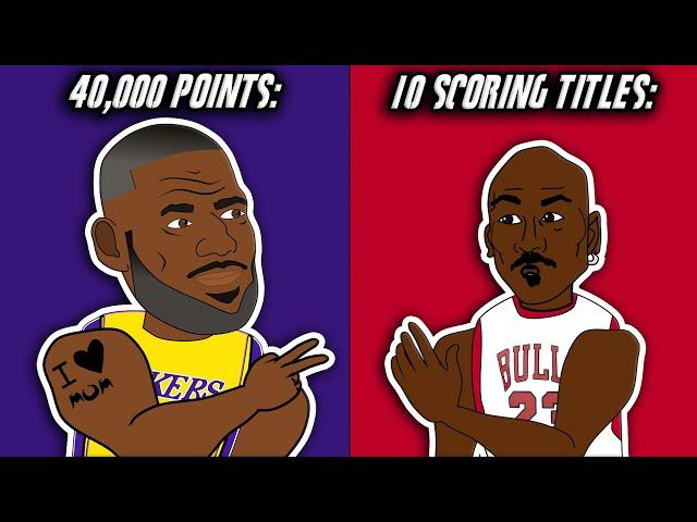 40,000 Total Points VS 10 Scoring Titles: What is Harder to Achieve? #nba