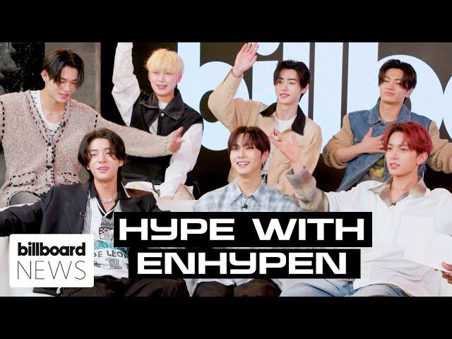 ENHYPEN Plays ‘Who Gets The Most Hype’ | Billboard News