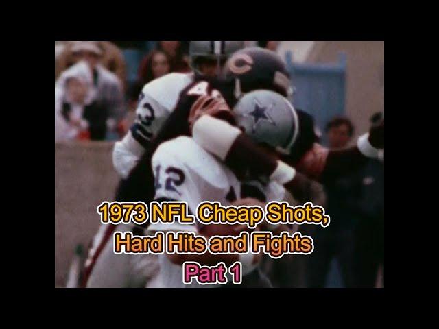 1973 NFL Cheap Shots, Hard Hits And Fights Part 1