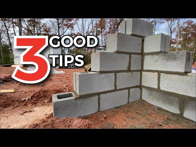 3 Great Tips for Block-work | Build A Foundation