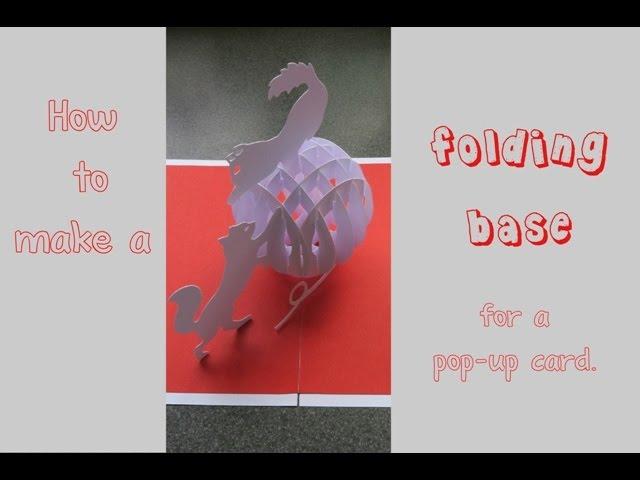 how to make a folding base card - pop-up - tutorial - dutchpapergirl