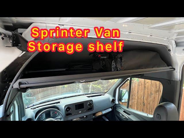 Sprinter Van overhead cargo shelf install…important before you buy!!