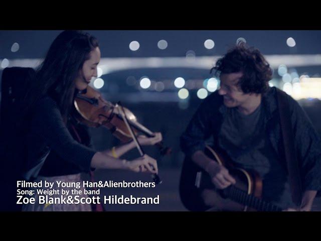 Zoe Blank&Scott Hildebrand sang The weight by The Band in South Korea