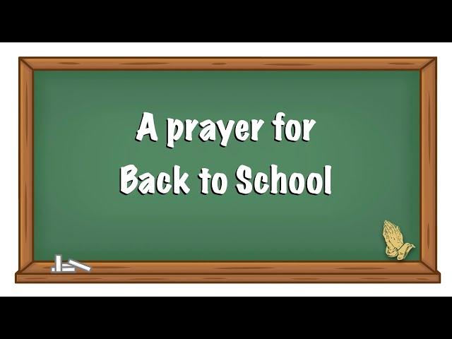 A Prayer for Back to School of Traci Smith