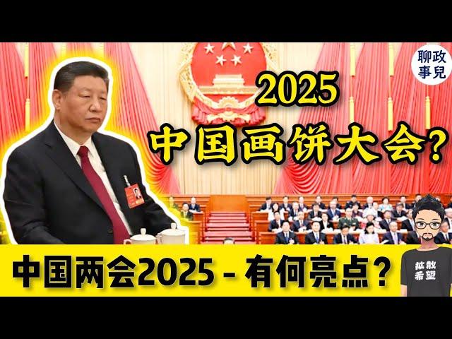 中国两会2025 - 又是画饼？今年经济要完？王沪宁要求辩证看经济现状，农民养老金才涨20元？