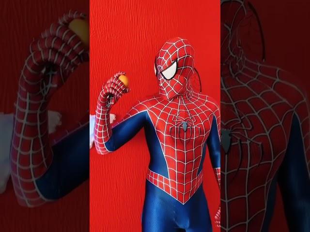 SPIDER-MAN & VENOM Trying to break the EGG | SuperheroTV #shorts