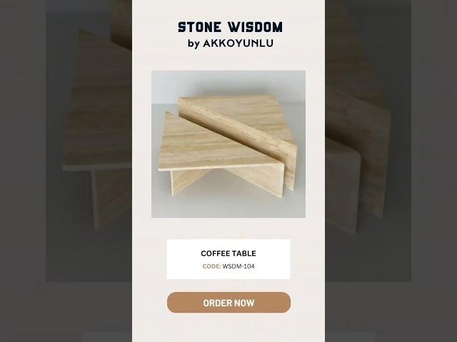 WSDM-104 Coffee Table Model  #natural #stone #marble #architecture #design