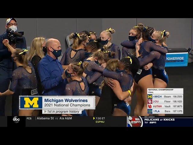 2021 NCAA Gymnastics Championship +Trophy Presentation 720p60 9642K