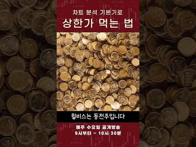 차트 분석 기본기로상한가 먹는 법 #윌비스