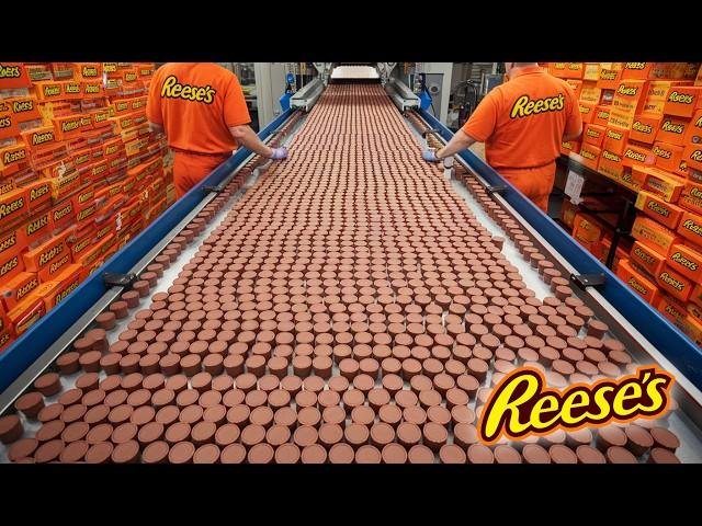 How Reese's Peanut Butter Cups Are Made in a Factory | Reese's Cups Factory Process