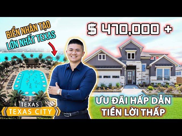 Khu Nhà Mới Xây Nằm Ngay Cạnh Biển Nhân Tạo Lớn Nhất Texas !!! | NHÀ Ở HOUSTON |