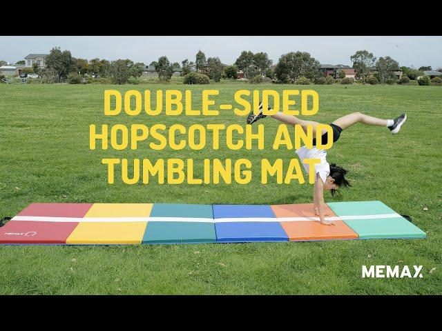 MEMAX Double-Sided Hopscotch and Tumbling Mat - 3.6M