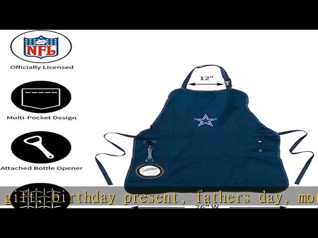 Team Sports America NFL Dallas Cowboys Ultimate Grilling Apron | Bottle Opener and Insulated Bevera