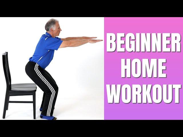 Full Body Home Workout For Beginner or Out-of-Shape - No Equipment - Easy to Do