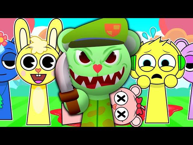 Sprunki HAPPY TREE FRIENDS got SCARY.. (FLIPPY)