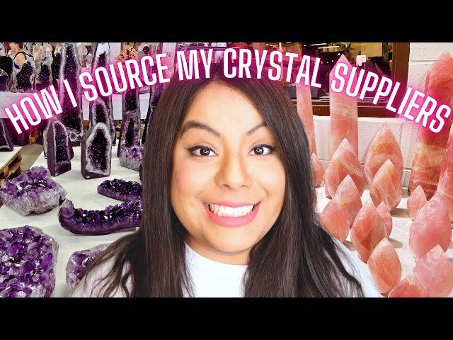 How I Source My CRYSTAL SUPPLIERS! Sharing my tip and tricks for finding crystal suppliers!