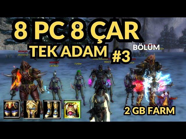 Knight Online 2 GB Farm Yaptık 8 PC TEK ADAM - Knight Online 8 Pc Farm Bölüm 3