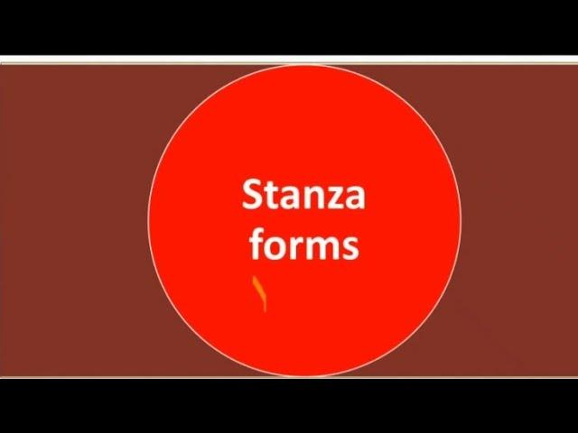 Stanza Forms|Chaucerian Stanza| Ottava Rhyma| Spenserian Stanza|Literary Forms