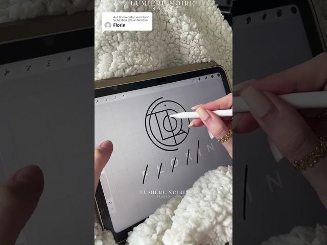 Design a Logo with us | Name Logo Design with Procreate #procreate #logodesign #namelogo #repost