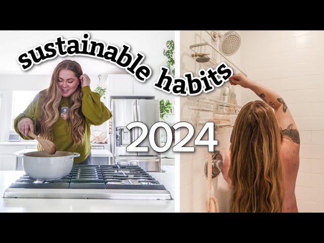 sustainable habits I'm doing in 2024 ️