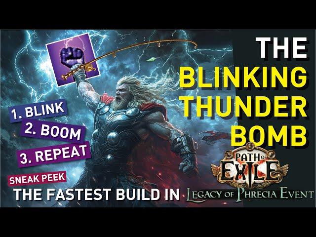 【Blinking Thunder BOMB】project | Probably the FASTEST build in Phrecia league 3.25 | Sneak Peek