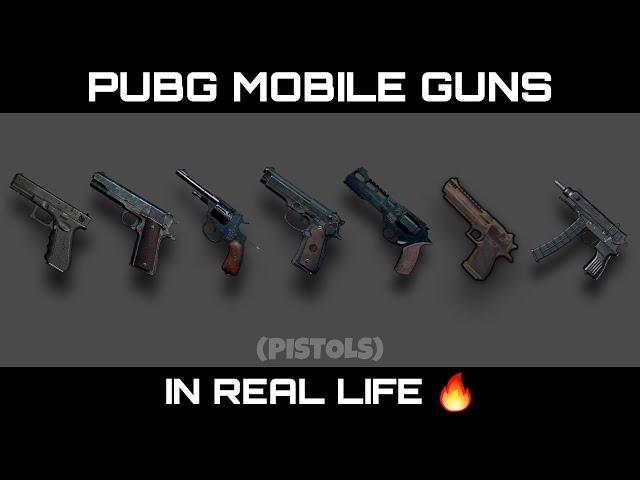 PUBG Mobile Guns In Real Life (Pistols) | Pubg Weapons In Real Life 