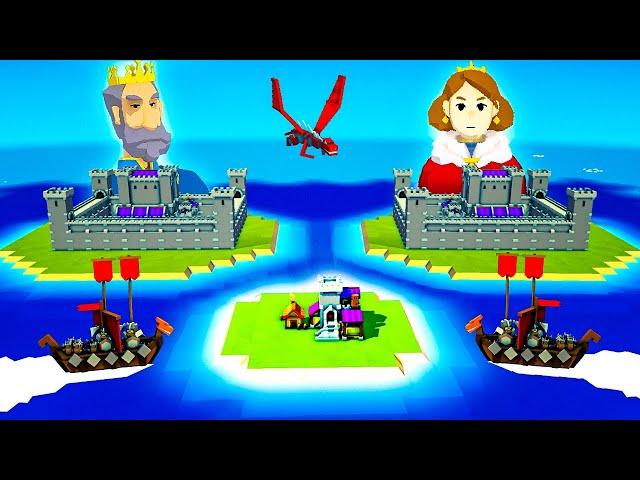 Kingdoms and Castles but it's the HARDEST Difficulty and AI - Kingdoms and Castles Gameplay