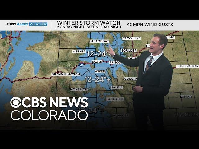 Big snow across Colorado's high country, Denver expected to see accumulating snow Wednesday