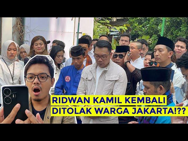 RIDWAN KAMIL UNTUK KEDUA KALINYA  DITOLAK WARGA JAKARTA, KALI INI JATINEGARA