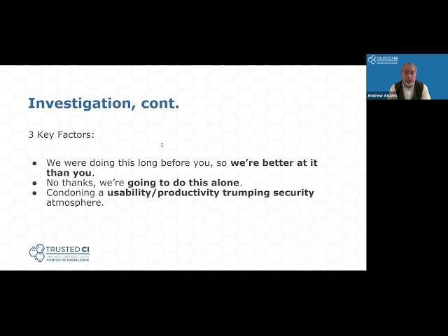 Trusted CI Webinar: Lessons learned from a real-world ransomware attack on researchers at MSU