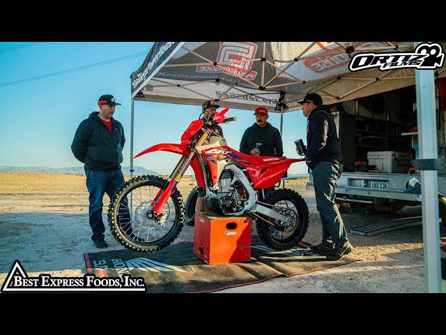 HONDA CRF 450x / 13x TESTING NEW BAJA RACE BIKE