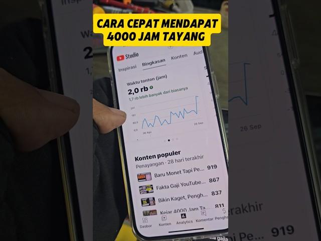 Cara Cepat mendapatkan 4000 jam Tayang #tutorialyoutube #4000jamtayang #tipsdantrik