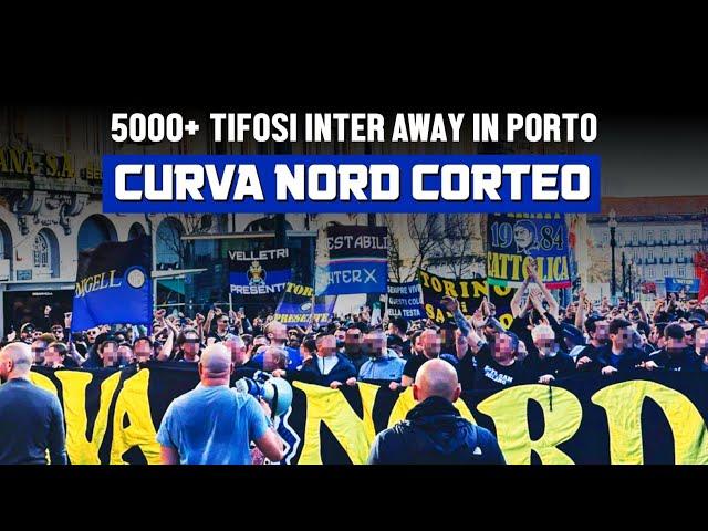 Porto - Inter | Corteo Curva Nord Milano In Porto | UEFA Champions League (14.03.23)