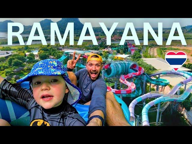 THAILAND'S BEST WATERPARK for KIDS (and adults)  Ramayana Water Park Pattaya