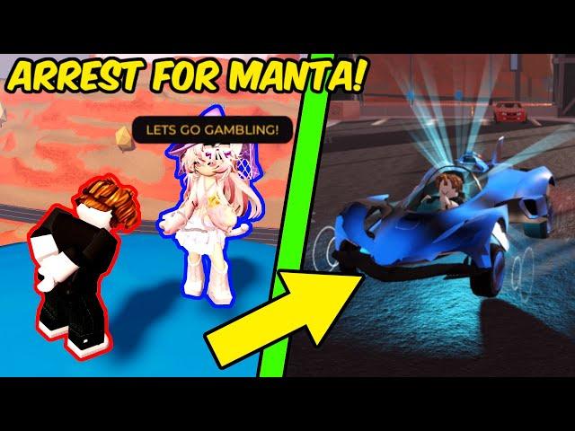 IF YOU ARREST ME, YOU WIN MANTA! | Roblox Jailbreak