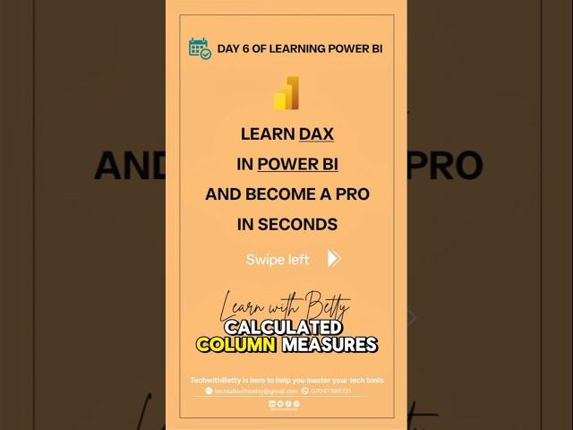 Learn DAX in POWER BI and Become a Pro ##PowerBILearningSeries #tech #learning #subscribe #like