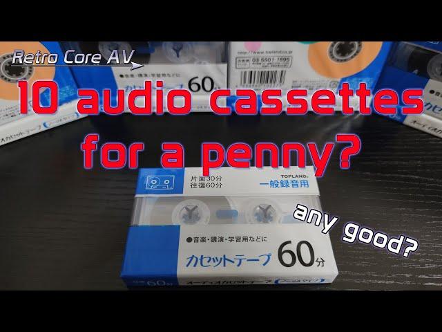 10 NEW Audio Cassettes for a penny!  They must be type 0?