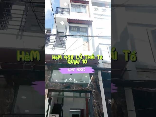 Gần BV Nhi Đồng 1, shr 6tỷ680. 458/ Lý Thái Tổ, Q10. 3,5x10m trệt lửng 3 lầu #nhaquan10 #nha6ty