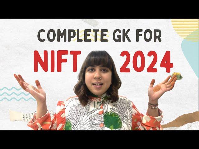 GK TOPICS AND TIPS FOR NIFT 2023 #niftentrance