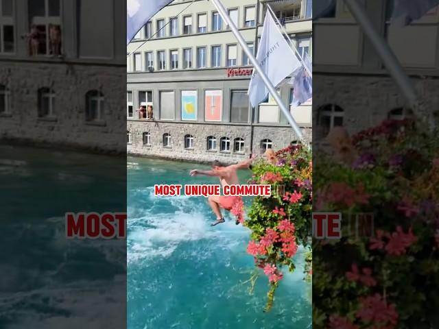 A unique way to travel:drifting home #drifting #aare #river