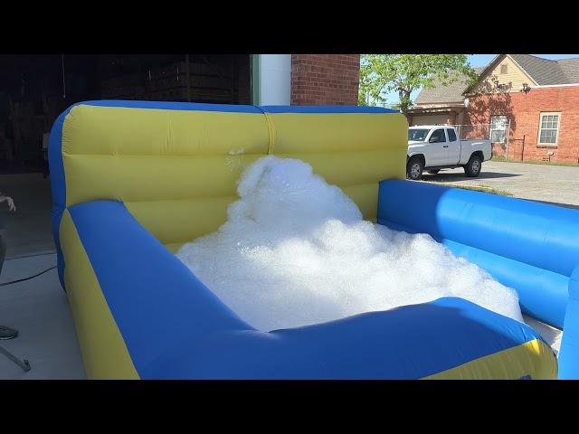 All in One Foam pit does not require an extra foam fan. Air blower and water pump