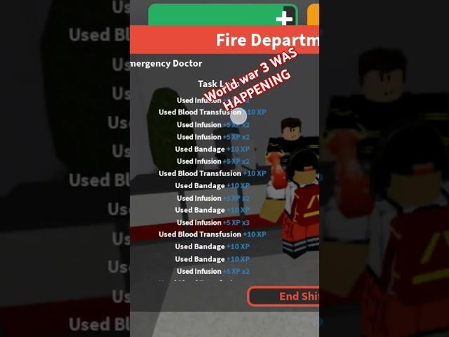 WW3 WAS HAPPENING!!!!! #roblox #emergency #emergencyhamburg #medical #viralvideo #insane #subscribe