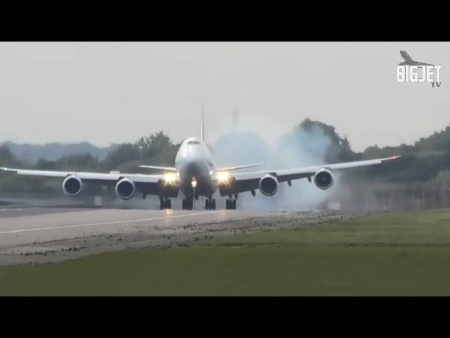 CROSSWIND LANDINGS at London Heathrow Airport