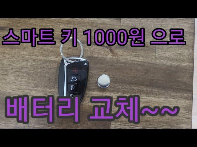 (광고)자동차 스마트키 배터리교체 1000원 으로 가능?! #스마트키 #배터리교체#DIY#셀프