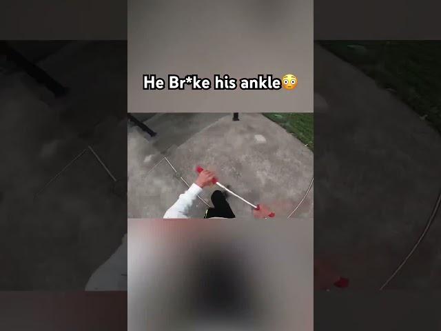 Br*ke his Ankle #short #fail #crazy #shorts #shortvideo #scooter