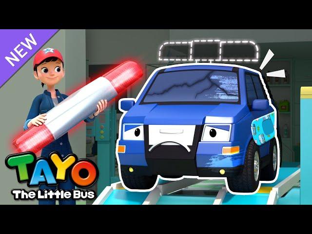 Rescue Team Repair Shop Song | Police Car's Siren is Missing | Song for Kids | Tayo the Little Bus