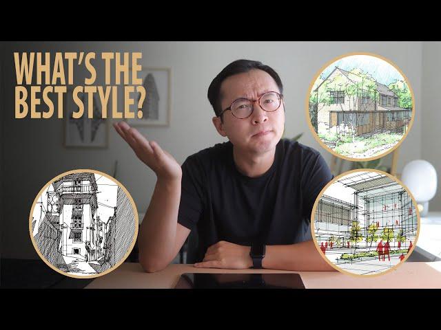 3 styles to sketch like an architect